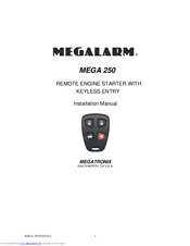 Megalarm MEGA 250 Installation Instructions Manual