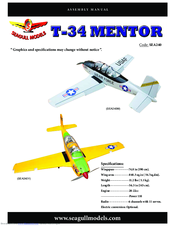Seagull Models T-34 Mentor Assembly Manual