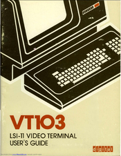 Digital Equipment VT103 LSI-11 User Manual