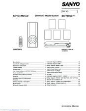 Sanyo DC-TS760 Service Manual