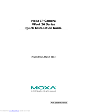 Moxa Technologies VPort 26 Series Quick Installation Manual