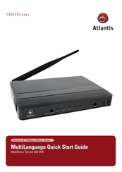 Atlantis A02-RAU242-WN Quick Start Manual