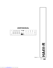 inout HA4V-R User Manual