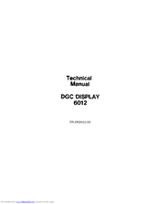 DGC 6012 Technical Manual