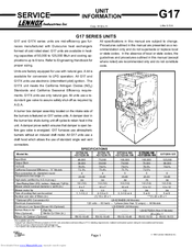 Lennox G17Q3-100 Unit Information
