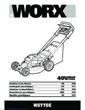Worx WG770E Original Instructions Manual