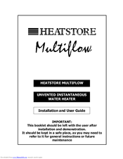 Heatstore Multiflow 10.8kW Installation And User Manual
