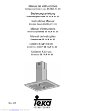Teka DX ISLA Vr. 03 Instruction Manual