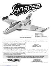 GREAT PLANES synapse arf Instruction Manual