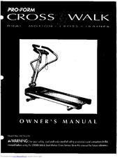 Pro-Form Cross Walk DR705220 Owner's Manual