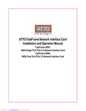 ATTO Technology FastFrame NQ42 Installation And Operation Manual