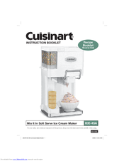 Cuisinart ICE-45A Instruction Booklet