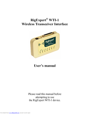 RigExpert WTI-1 User Manual