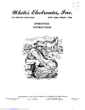 White's Coinmaster 3TR Deluxe Operating Instructions Manual