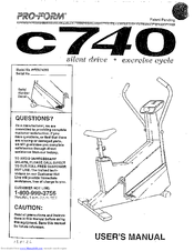 Pro-Form c740 User Manual