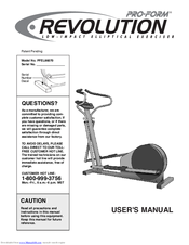 Pro-Form Revolution User Manual