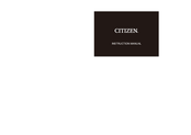 Citizen F50 Instruction Manual