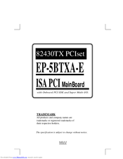 EPOX EP-5BTXA-E User Manual