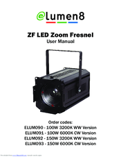 Elumen8 ZF LED Zoom Fresnel ELUM093 User Manual