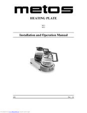 Metos M21 Installation And Operation Manual