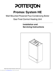 Potterton Promax System HE Installation And Servicing Instructions