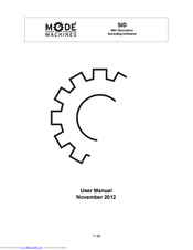 Mode Machines SID User Manual