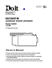 Doit Security+ 4200DI Owner's Manual
