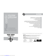 General Music Pianovelle PS2500 Service Manual