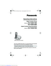 Panasonic KX-TG8012BX Operating Instructions Manual