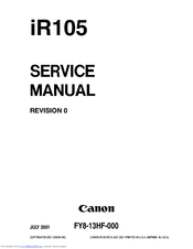 Canon iR105 Service Manual