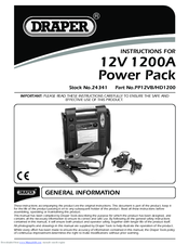 Draper HD1200 Instructions Manual