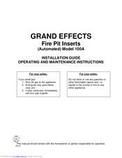 Grand Effects 100A Installation Manual