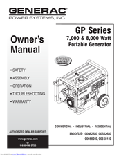 Generac Power Systems 005626-0 Owner's Manual