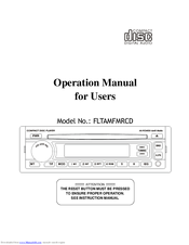 Fleetrite FLTAMFMRCD Operation Manual For User