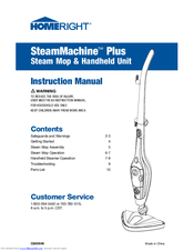 Homeright SteamMachine Plus C800949 Instruction Manual