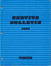 Mazda RX-7 1985 Service Bulletin