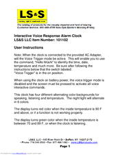 LS&S 101102 User Instructions