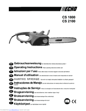 Echo CS 2100 Operating Instructions Manual