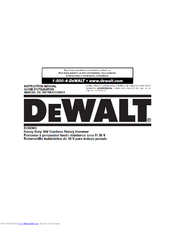 DeWalt DCH363 Instruction Manual