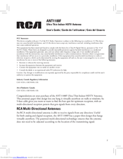 RCA ANT1100F User Manual