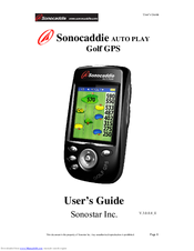 Sonocaddie AUTO PLAY User Manual