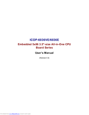 ICOP Technology ICOP-6036E User Manual