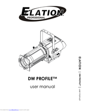 Elation DW PROFILE User Manual