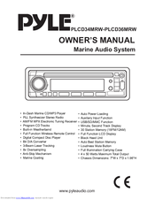 Pyle PLCD36MRW Owner's Manual