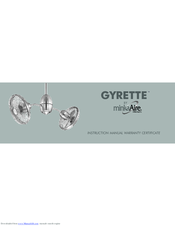 Minka-Aire Gyrette F302 Instruction Manual Warranty Certificate