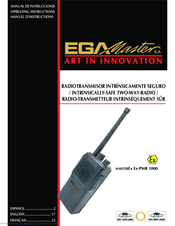Ega Master MasterEx Ex-PMR 1000 Operating Instructions Manual