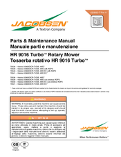 Jacobsen HR 9016 Turbo 70540 Parts & Maintenance Manual
