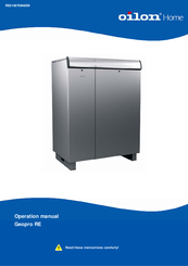 Oilon Geopro RE Operation Manual