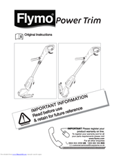Flymo Power Trim SET250 Original Instructions Manual