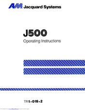 AM J500 Operating Instructions Manual